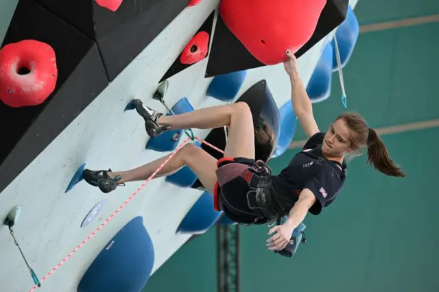 Britain's Erin McNeice in action at the Paris Olympics