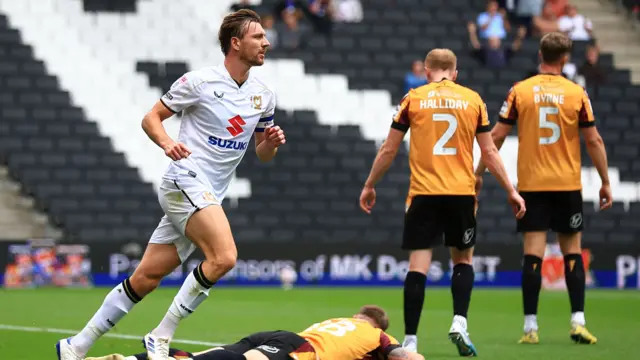 Alex Gilbey scores against Bradford