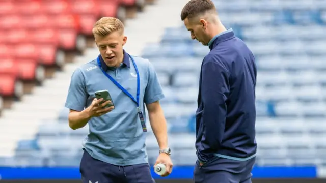 Connor Barron, left, and Tom Lawrence, right, continue in the Rangers midifled