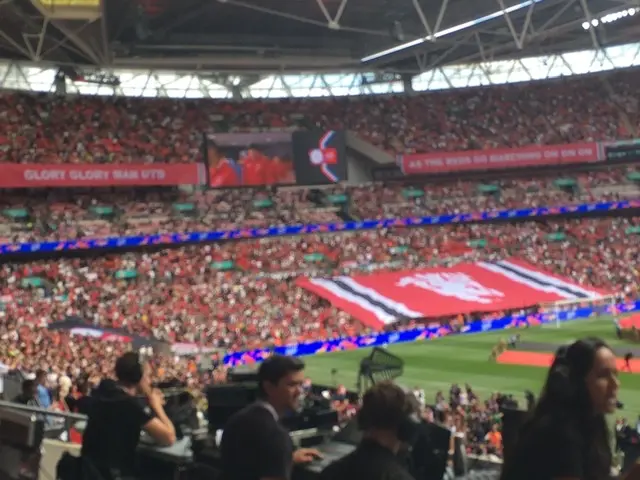 Manchester United flags