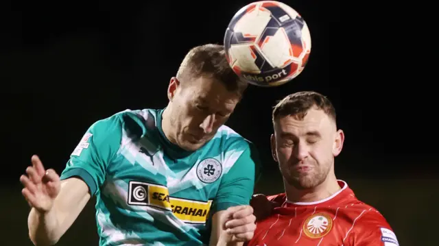 Cliftonville defeated Portadown in the Irish Cup semi-final in March