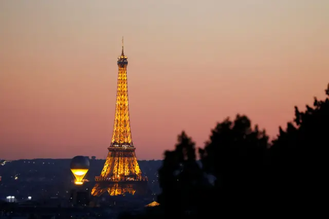 Eiffel Tower in the early morning