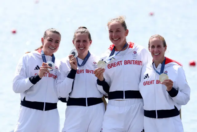 Helen Glover, Esme Booth, Sam Redgrave and Rebecca Shorten