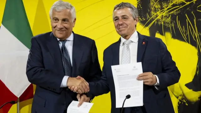 Antonio Tajani and Ignazio Cassis