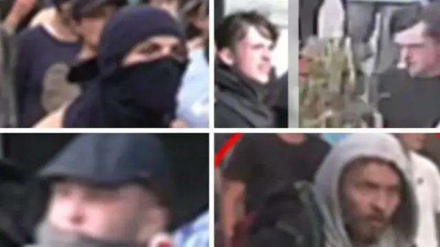 Four of the men Humberside Police is still looking to speak to