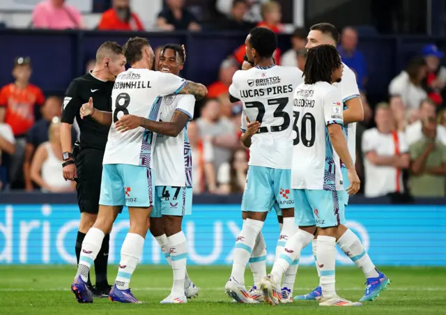 Burnley celebrate