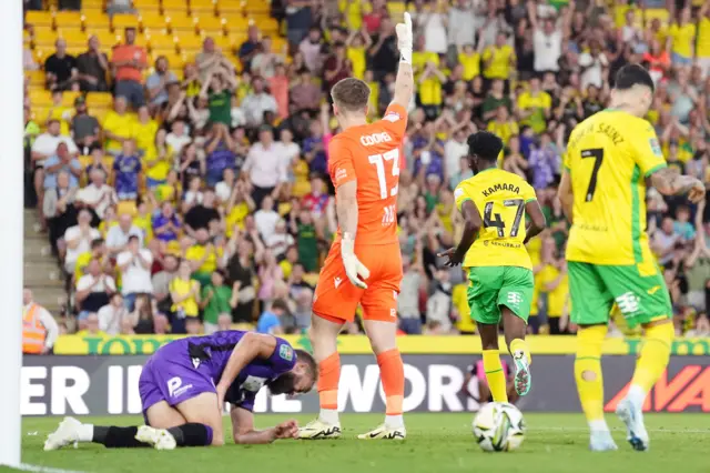 Abu Kamara celebrates