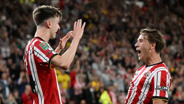 Sheffield United celebrate