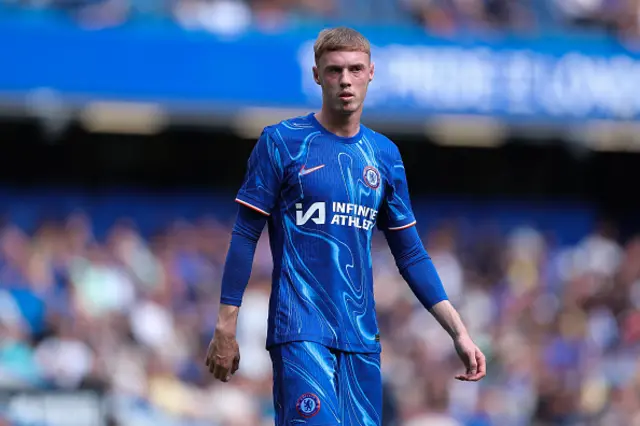 Cole Palmer in new Chelsea kit.