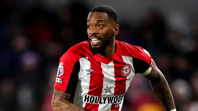 Ivan Toney playing for Brentford