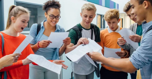 Students open their results (stock image)