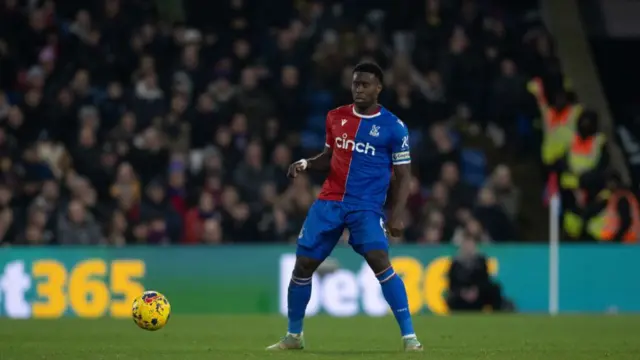 Marc Guehi of Crystal Palace during the Premier League match between Crystal Palace and Sheffield United at Selhurst Park on January 30, 2024 in London, United Kingdom.