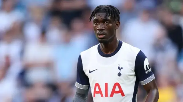 Yves Bissouma playing for Tottenham