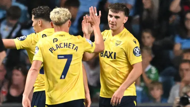 Oxford celebrate scoring