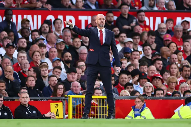 Erik ten Hag gestures