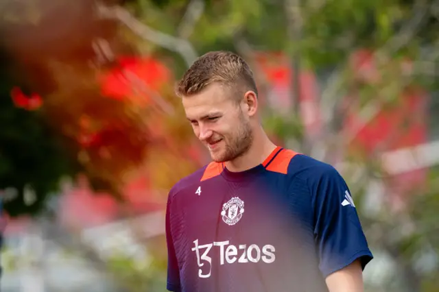 Matthijs de Ligt of Manchester United in action