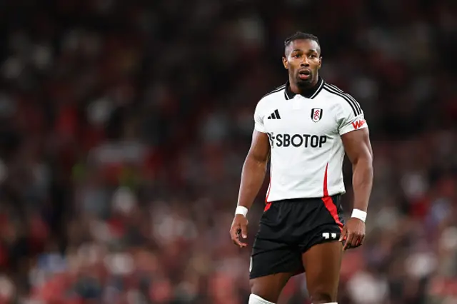 Adama Traore of Fulham looks on