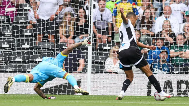 Kayden Jackson scores for Derby