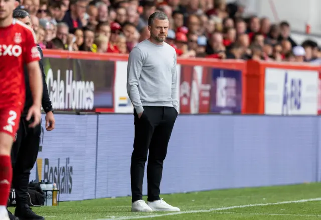 Aberdeen manager Jimmy Thelin