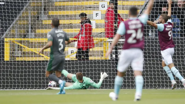 Cardiff score an own goal against Burnley