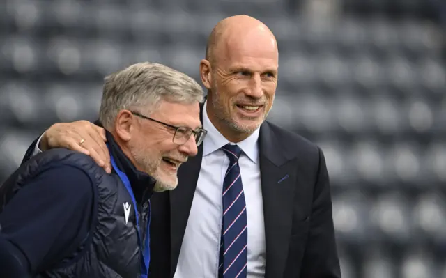 Craig Levein and Philippe Clement