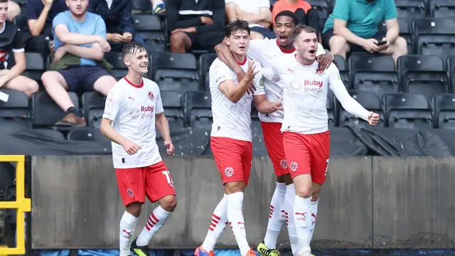 Ryan Graydon of Fleetwood Town celebrates