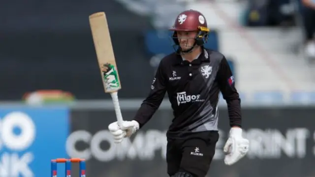 Somerset centurion Lewis Goldsworthy inspired his side's passage to the final