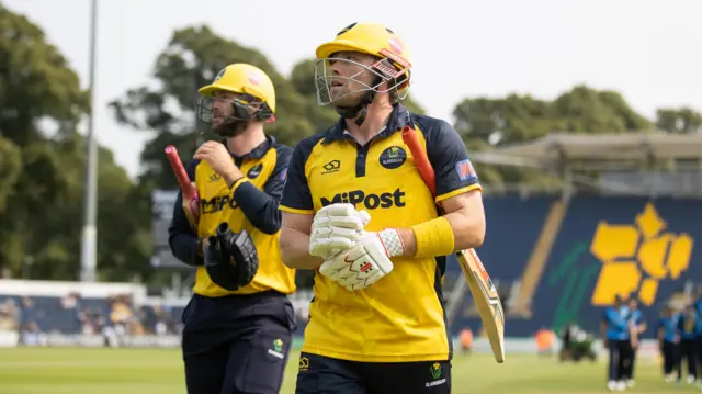 Dan Douthwaite made his second half-century in three One-Day Cup games