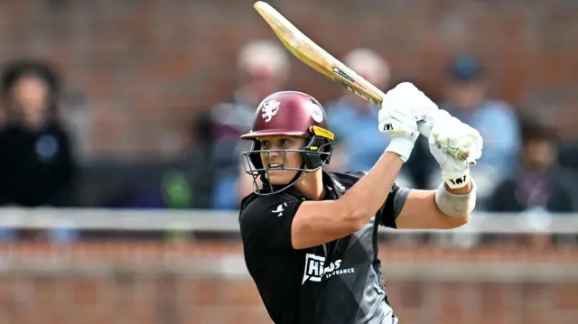 George Thomas went into the game with 217 One-Day Cup runs to his name, including a century against Lancashire