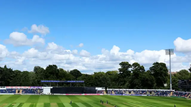 Sophia Gardens, Cardiff in the sunshine