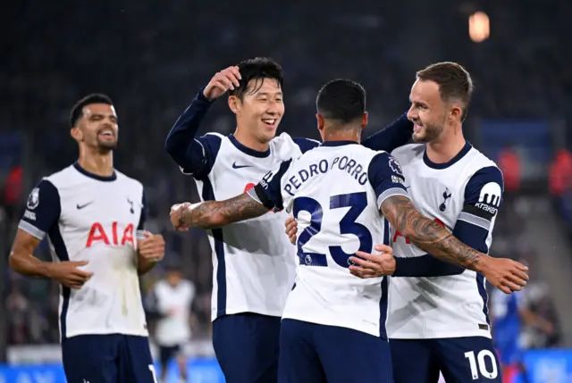 Tottenham celebrate