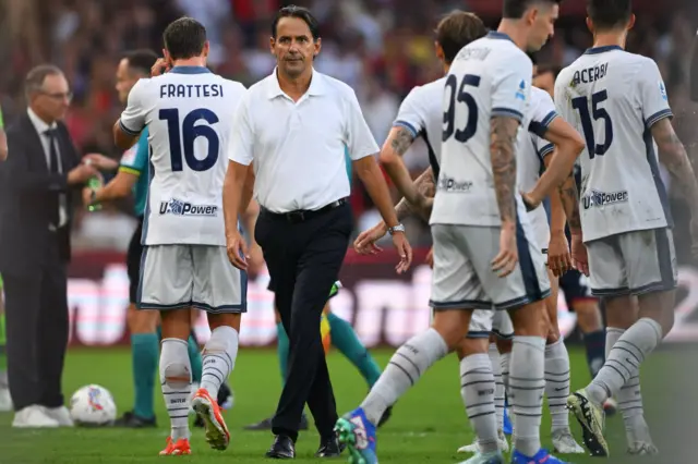 Inter Milan's Italian coach Simone Inzaghi