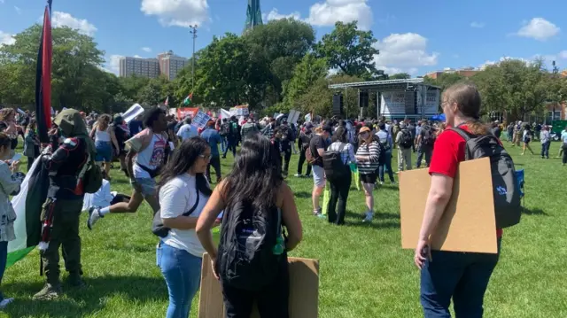 Protesters in Chicago