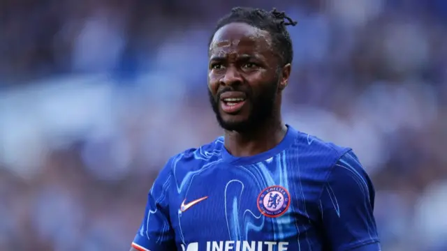 Raheem Sterling of Chelsea during the pre-season friendly between Chelsea and FC Internazionale at Stamford Bridge on August 11, 2024 in London, England.