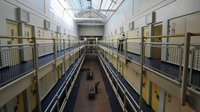 The interior of a prison wing