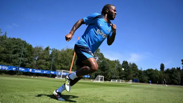 Raheem Sterling in pre-season training