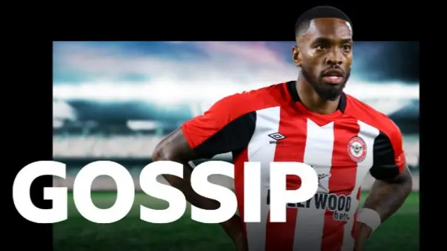 BBC Gossip logo and image featuring Ivan Toney