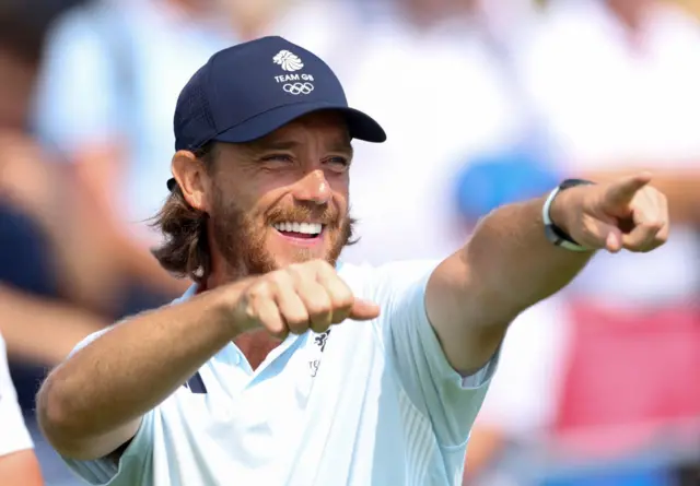 Tommy Fleetwood in action at the 2024 Paris Olympics