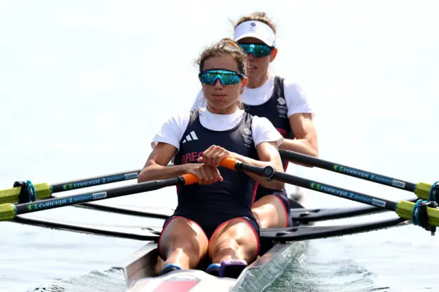 Imogen Grant and Emily Craig of Great Britain