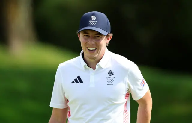 Great Britain's Matt Fitzpatrick smiling