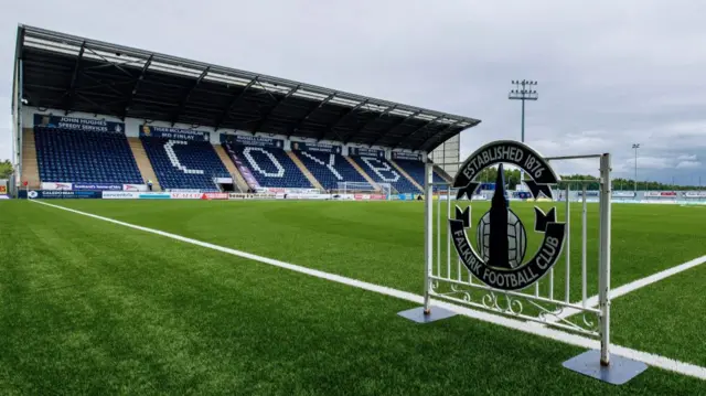 A general stadium view before a William Hill Championship match between Falkirk and Queen's Park at the Falkirk Stadium, on August 02, 2024, in Falkirk, Scotland. (Photo by Mark Scates / SNS Group)