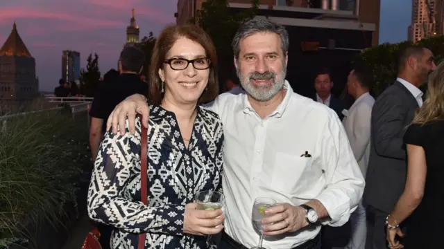 Neda Morvillo and Chris Morvillo pictured in 2018