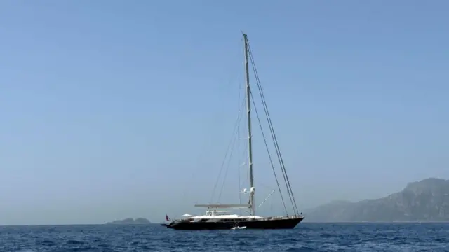 Image taken of the Bayesian yacht off Positano, Italy last year