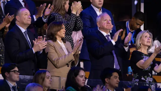 U.S. President Joe Biden reacts as he joins his daughter Ashley onstage during Day one of the Democratic National Convention (DNC) in Chicago, Illinois, U.S., August 19, 2024. REUTERS/Brendan Mcdermid