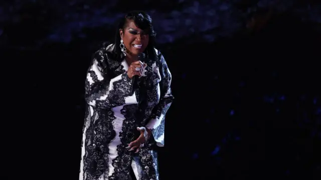 Patti LaBelle performs during Day 2 of the Democratic National Convention (DNC) in Chicago, Illinois, U.S., August 20, 2024.