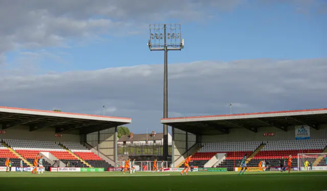 Excelsior Stadium in Airdrie