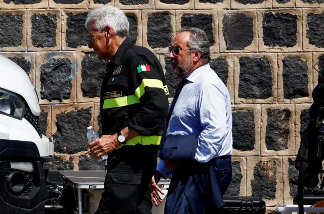 Italian Interior Ministry official Massimo Mariani in Porticello