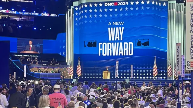 The stage at the DNC