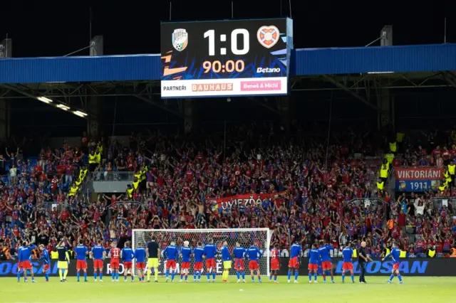 FT: Viktoria Plzen 1-0 Hearts