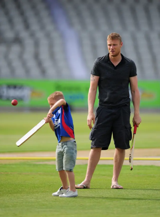 Rocky and Andrew Flintoff